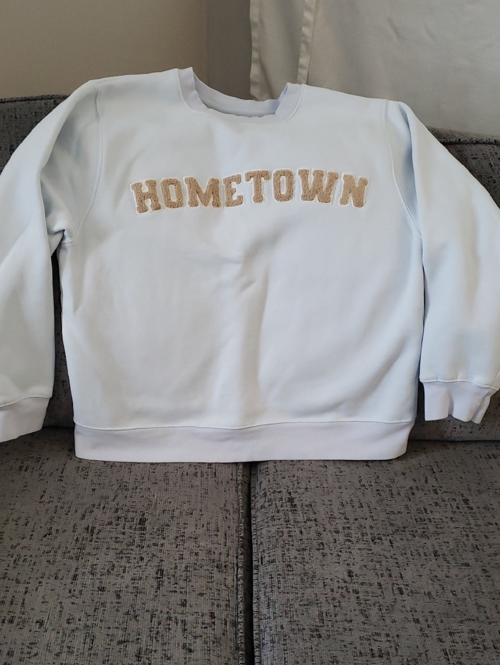 Brunette The Label Light Blue Crewneck Sweatshirt